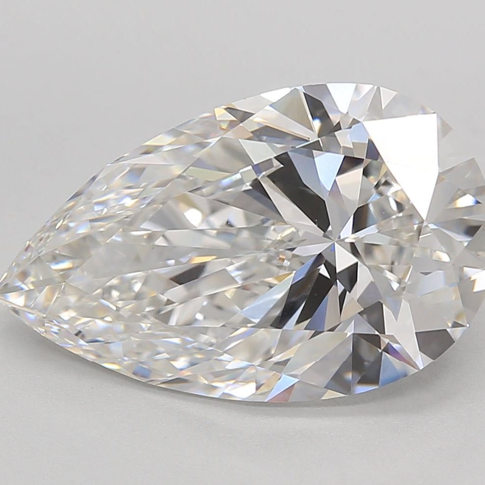 5.23 Carat Pear Lab Grown Diamond VVS2 F