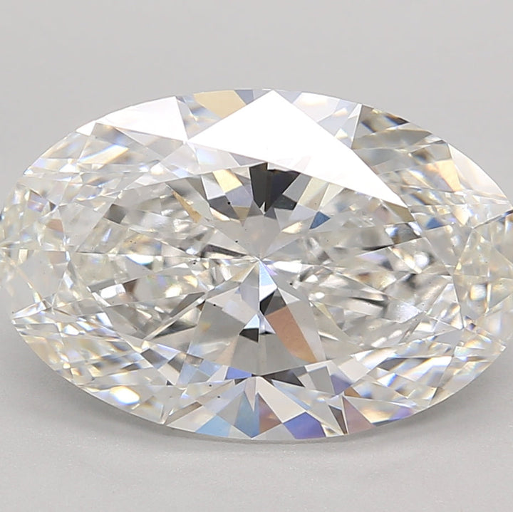 5.24 Carat Oval Cut Lab Grown Diamond VS2 F
