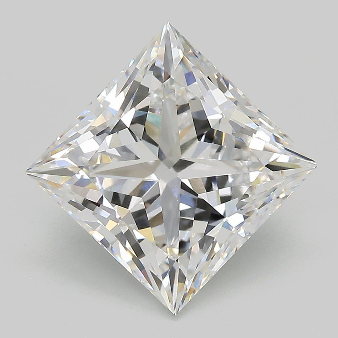 5.25 Carat Princess Cut Lab Grown Diamond VVS2D