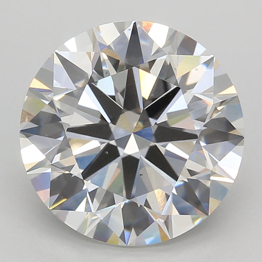Diamante redondo cultivado en laboratorio de 5,25 quilates VS1 F