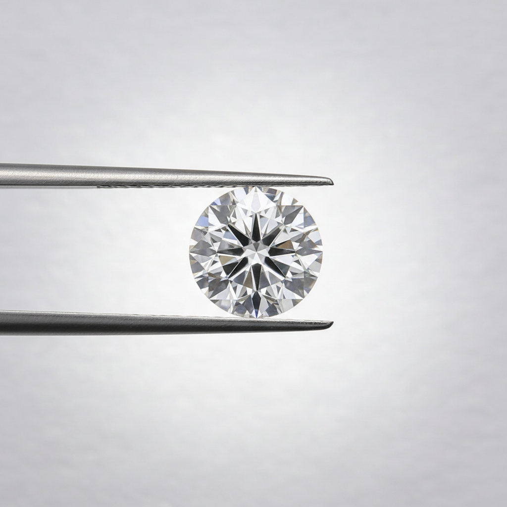 5,25 karaat ronde laboratorium-gegroeide diamant, VS2/I
