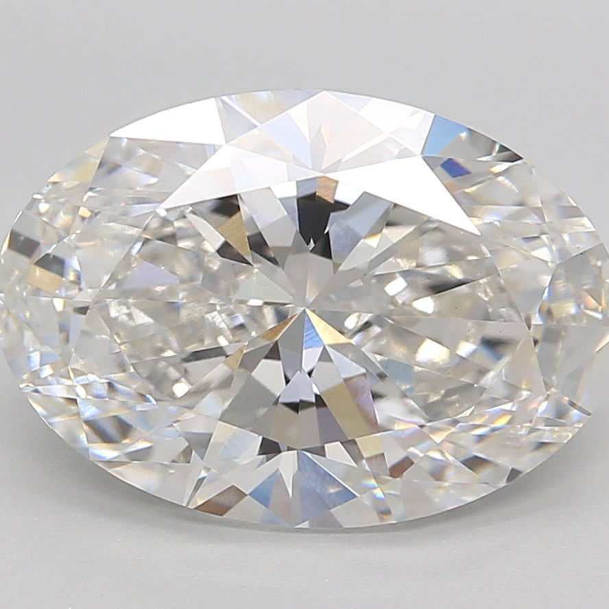5.2 Carat Oval Cut Lab Grown Diamond VVS2 F