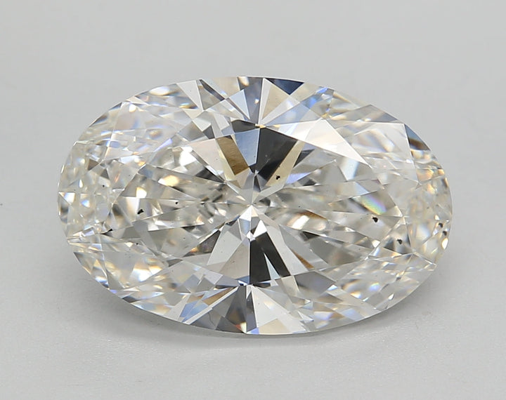 5.33 CT G Color Oval Cut Lab-Grown Diamond