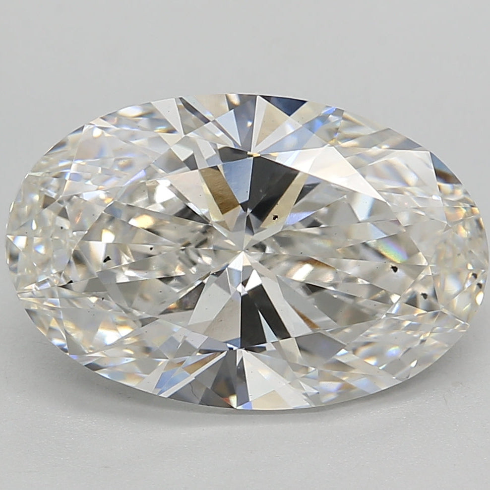 Diamant cultivé en laboratoire de taille ovale de 5,33 carats VS2 G