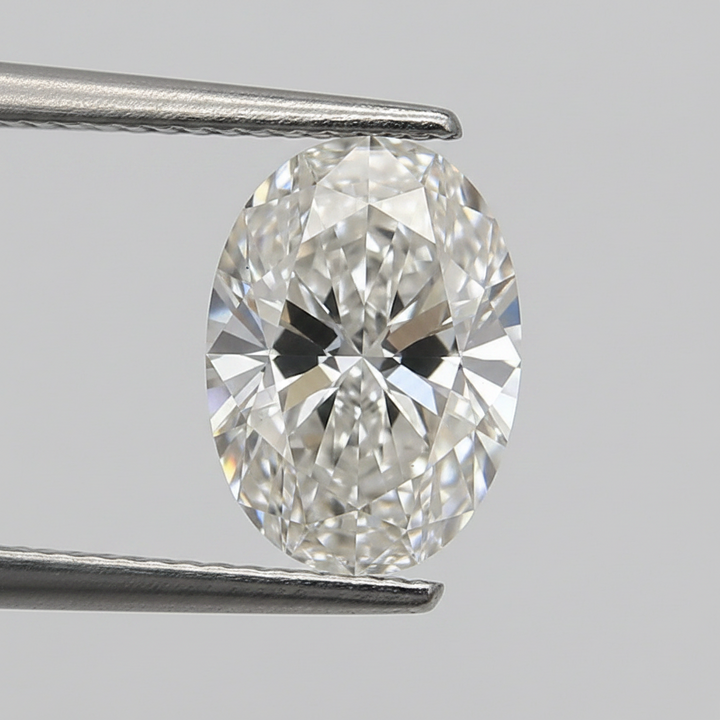 Diamant cultivé en laboratoire de taille ovale de 5,33 carats, VS2/G