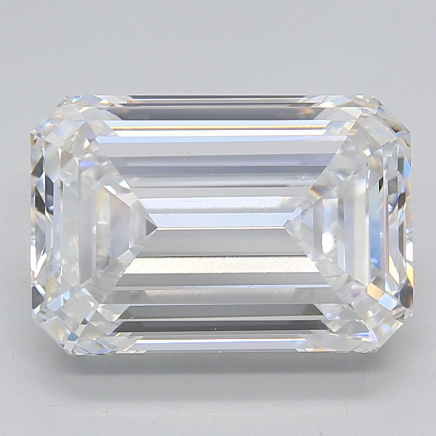 5.35 Carat Emerald Cut Lab Grown Diamond IF E