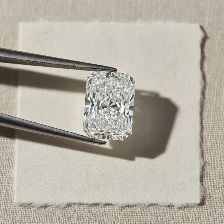 5,39 karaat stralend geslepen laboratoriumdiamant, VS1/E