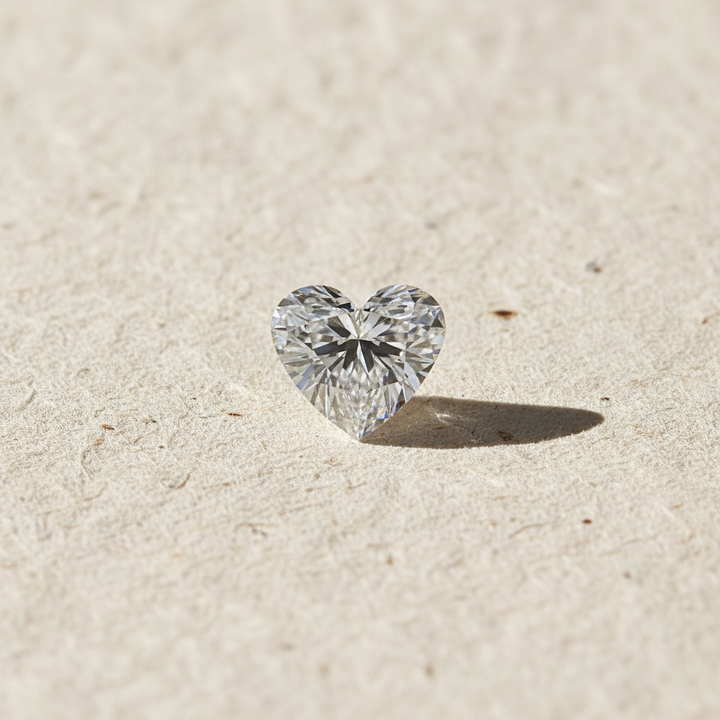 5.40 Carat Heart Cut Lab Grown Diamond VVS1 F Color IGI Certified
