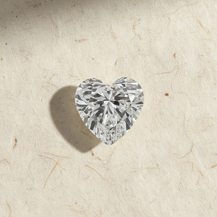 5.40 Carat Heart Cut Lab Grown Diamond VVS2 E Color IGI Certified
