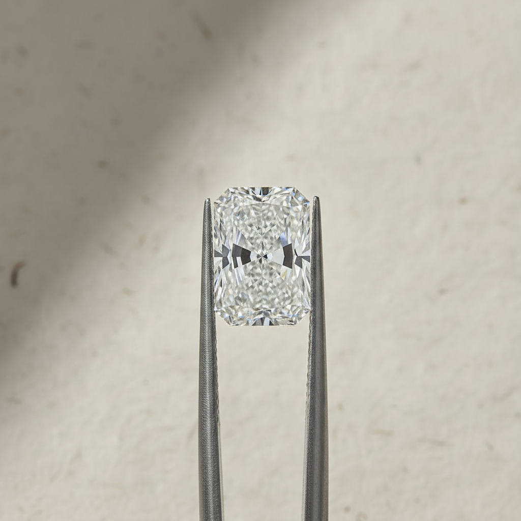 5,43 karaat stralend geslepen laboratoriumdiamant, VVS1/F