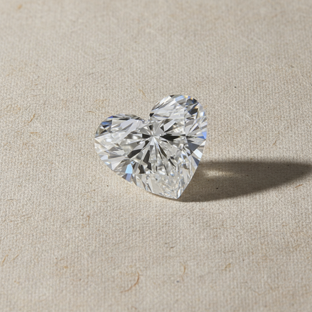 5.45 Carat Heart Cut Lab Grown Diamond VS1 D Color IGI Certified
