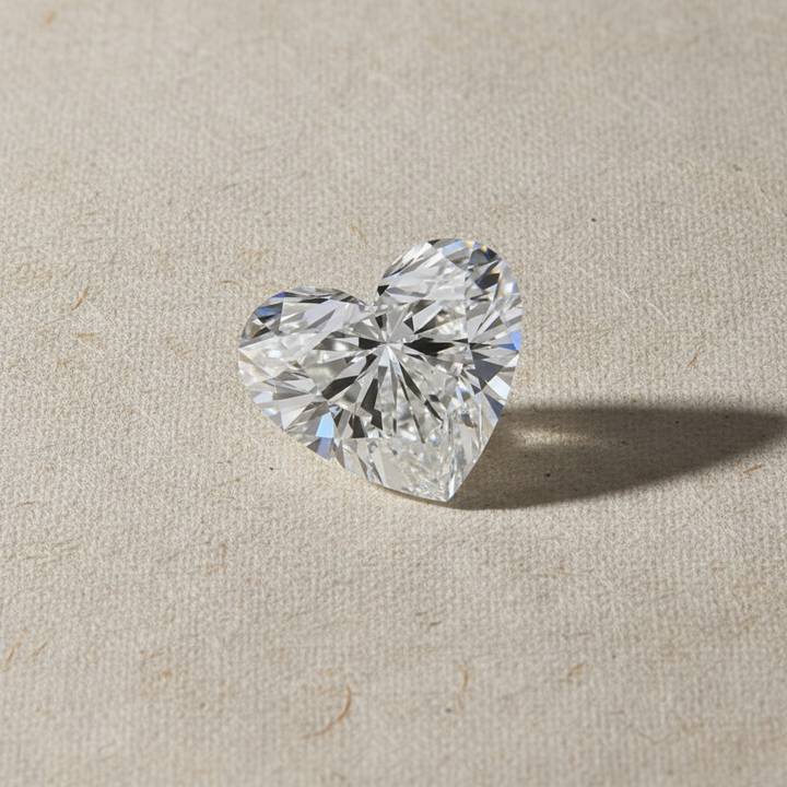 5.45 Carat Heart Cut Lab Grown Diamond VS1 D Color IGI Certified
