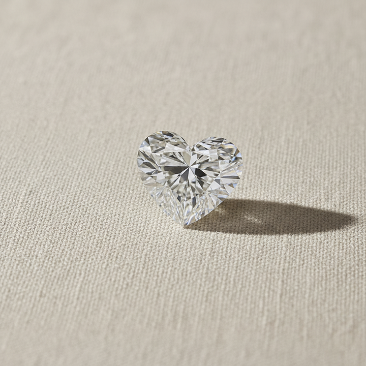 5.50 Carat Heart Cut Lab Grown Diamond VVS2 F Color IGI Certified
