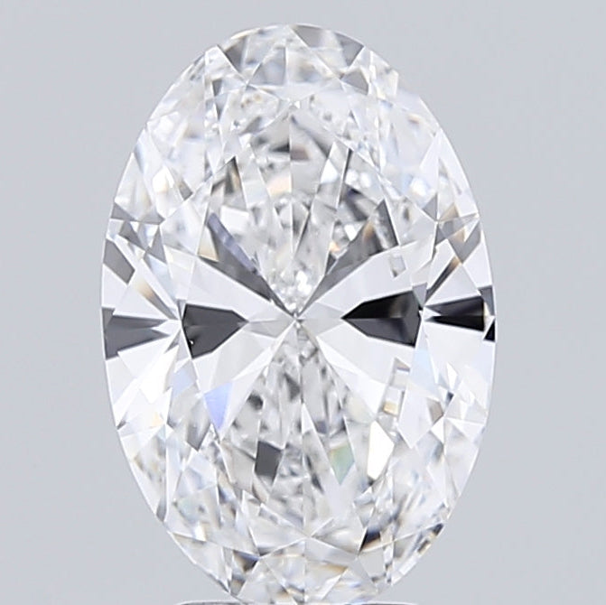 5,50 karaat ovaal geslepen laboratorium-gegroeide diamant VS1 D