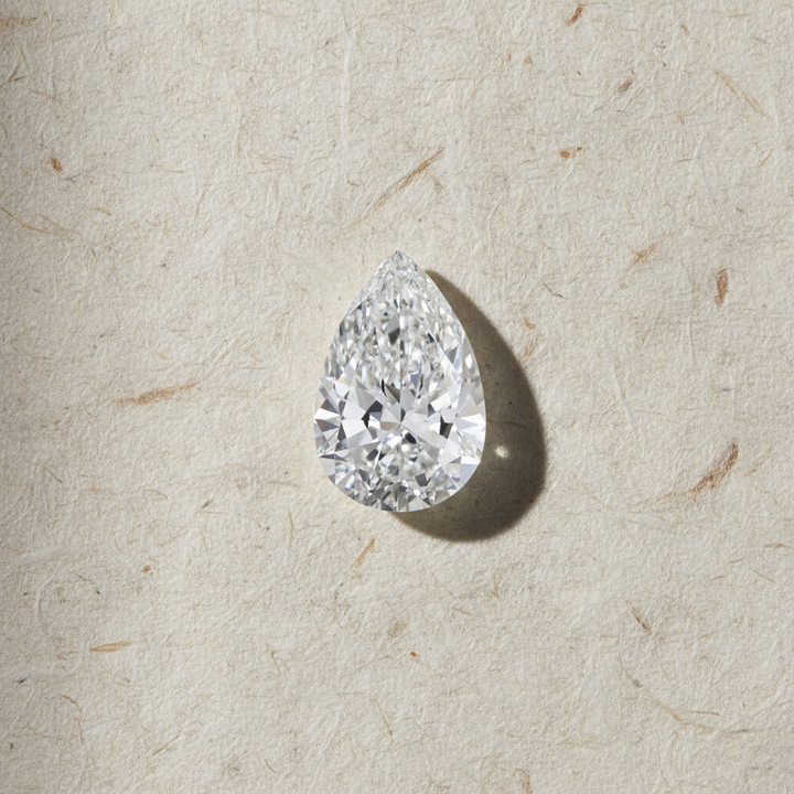 5.50 Carat Pear Cut Lab Grown Diamond VS1 E Color IGI Certified
