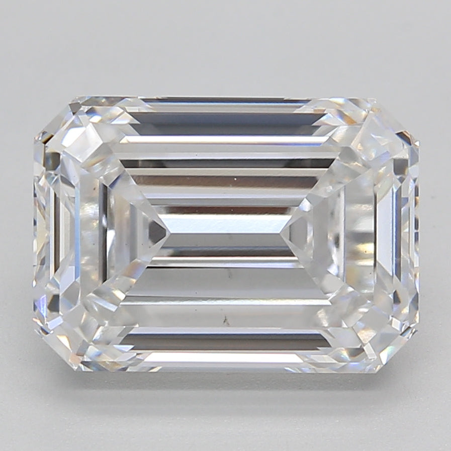 5.51 Carat Emerald Cut Lab Grown Diamond VVS2 D