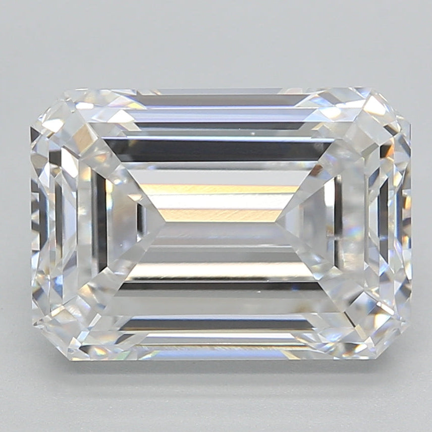5.51 Carat Emerald Cut Lab Grown Diamond VVS2 D