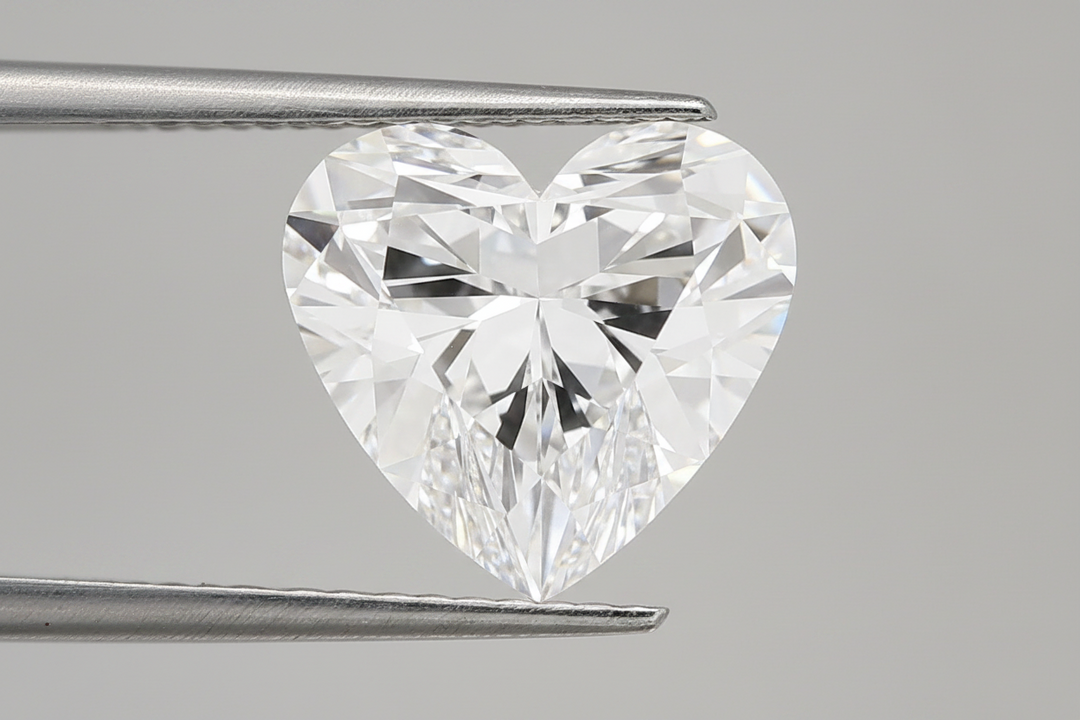 5.51 Carat D Color VS1 Heart Shape CVD Lab Grown Diamond IGI Certified
