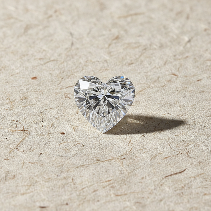 5.51 Carat Heart Cut Lab Grown Diamond VVS2 F Color IGI Certified
