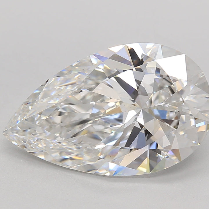 5.52 Carat Pear Lab Grown Diamond VS1 F