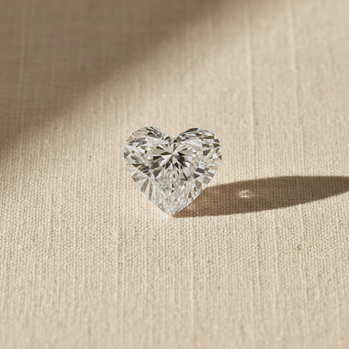 5.54 Carat Heart Cut Lab Grown Diamond VS1 F Color IGI Certified
