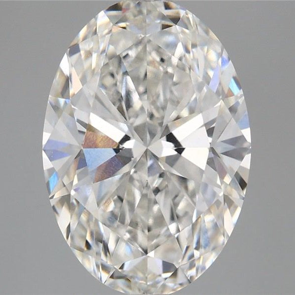 Diamante coltivato in laboratorio a taglio ovale da 5,56 carati VS1 F