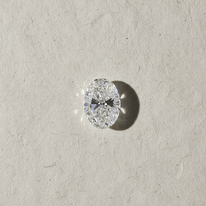 5,56 karaat ovaal geslepen laboratoriumdiamant, VS1/F