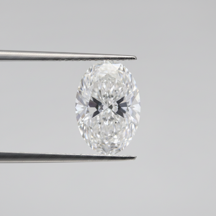 5.56 Ct D Color VS1 Oval Lab Grown Diamond Excellent Polish Very Good Symmetry IGI Certified