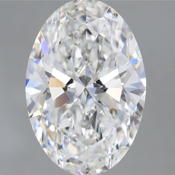 Diamante coltivato in laboratorio a taglio ovale da 5,59 carati VS1 F