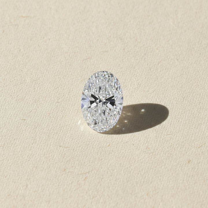 5,59 karaat ovaal geslepen laboratoriumdiamant, VS1/F