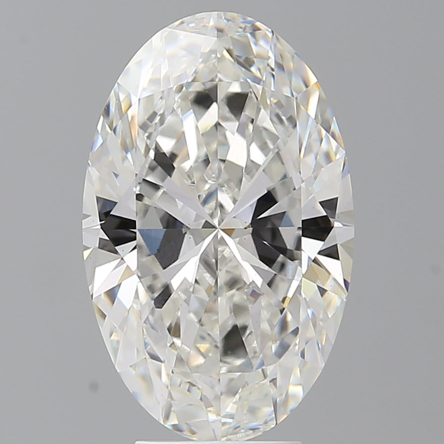 Diamante cultivado en laboratorio de talla ovalada de 5,59 quilates VS2 F