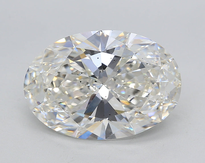 5.62 CT G Color Oval Cut Lab-Grown Diamond