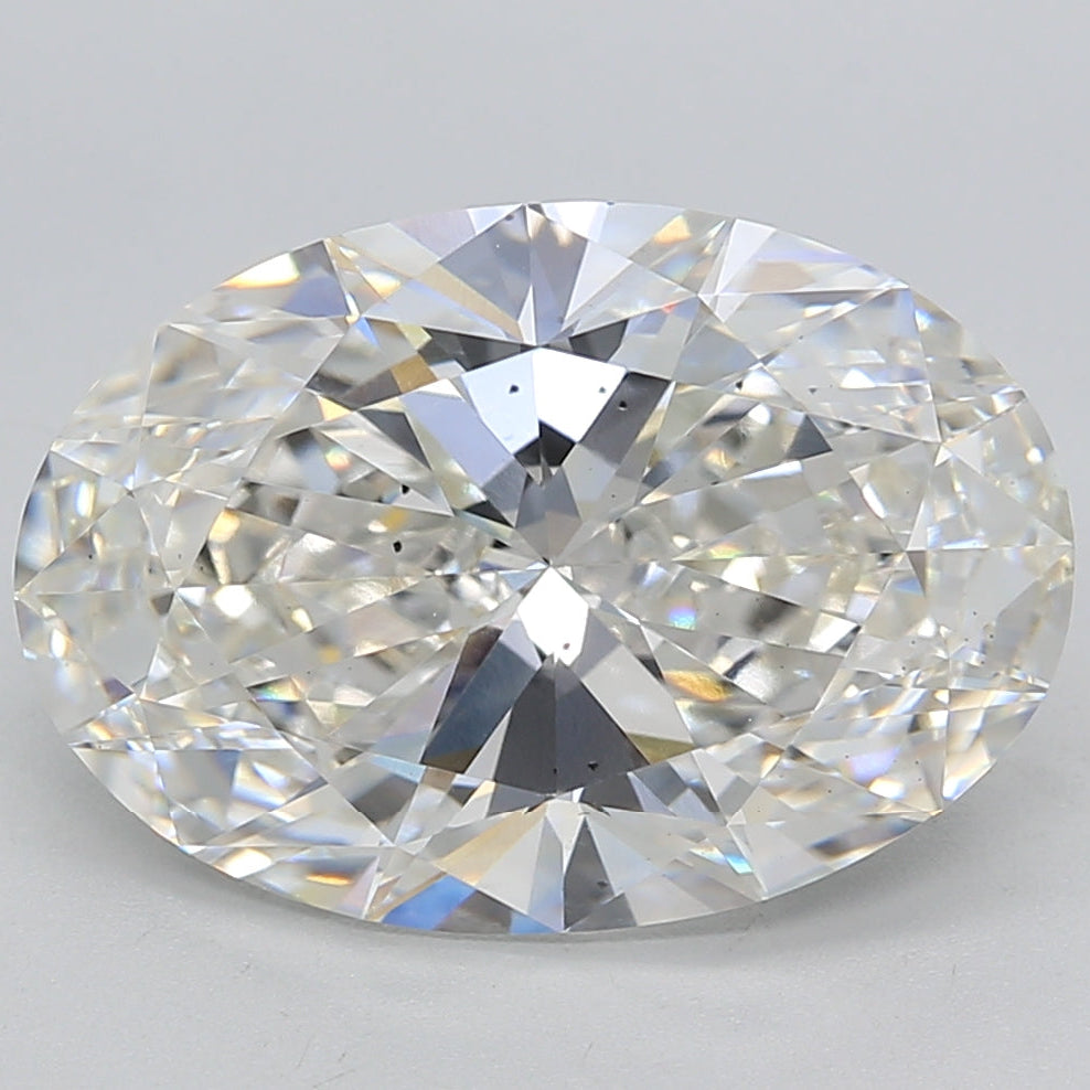 Diamant cultivé en laboratoire de taille ovale de 5,62 carats VS2 G