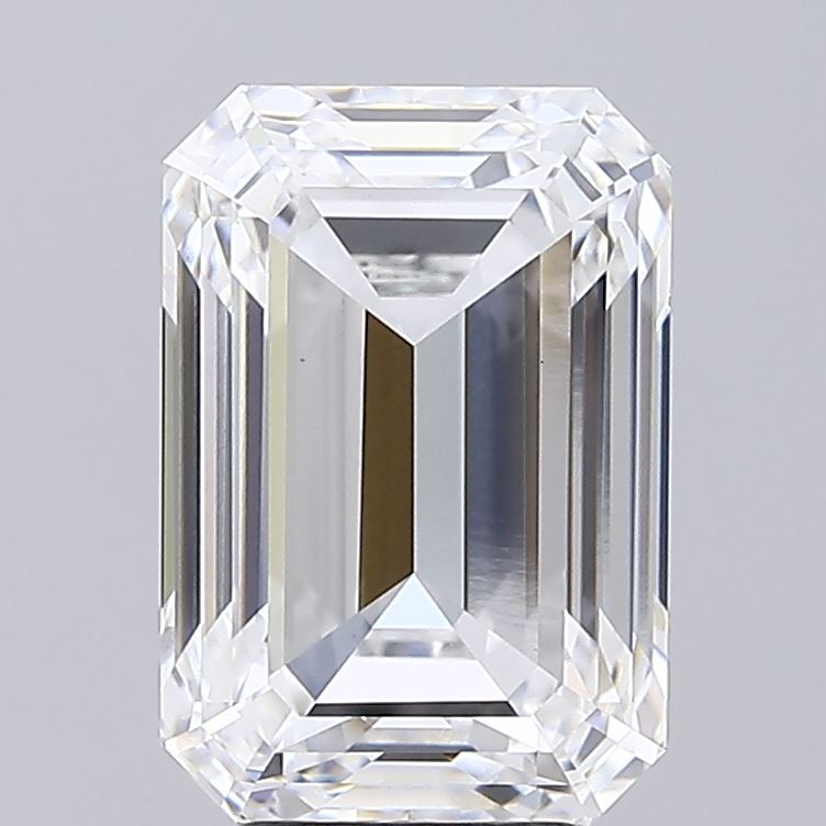 5.63 Carat Emerald Cut Lab Grown Diamond VVS2 D