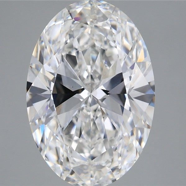Diamante coltivato in laboratorio a taglio ovale da 5,63 carati VS1 F