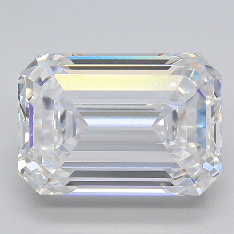 5.66 Carat Emerald Cut Lab Grown Diamond VVS2 E