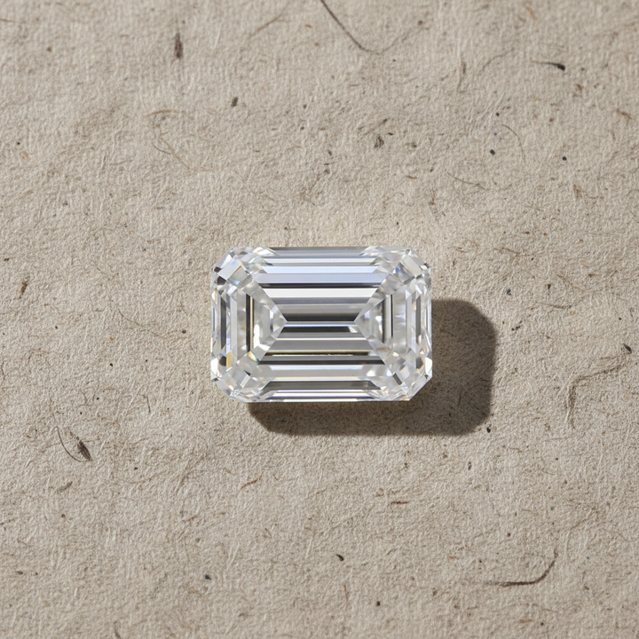 5.69 Carat Emerald Cut Lab Grown Diamond, VVS2/E