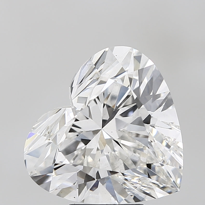 5.74 Carat Heart Cut Lab Grown Diamond VS2F