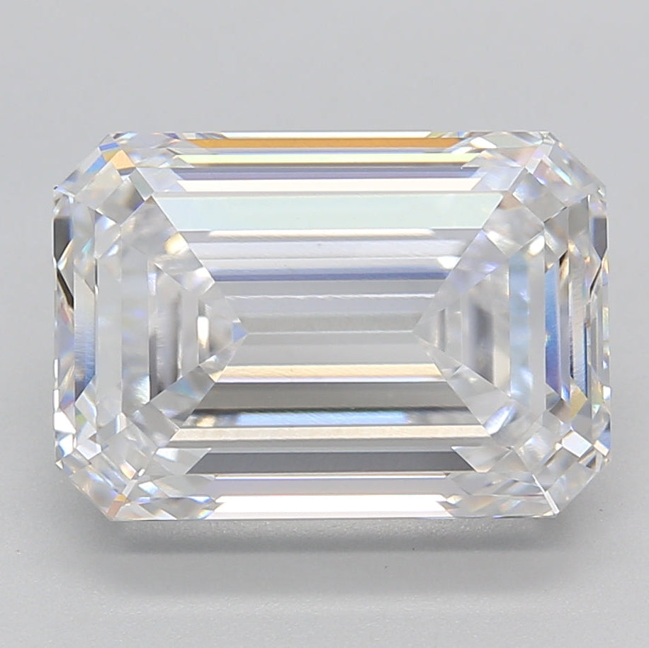 5.75 Carat Emerald Cut Lab Grown Diamond VVS2 E