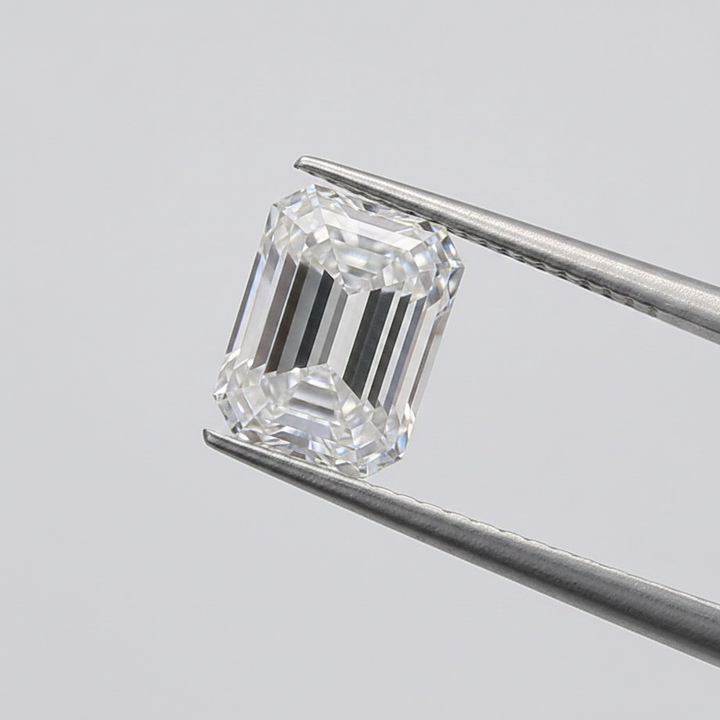 5.75 Carat Emerald Cut Lab Grown Diamond, VVS2/E