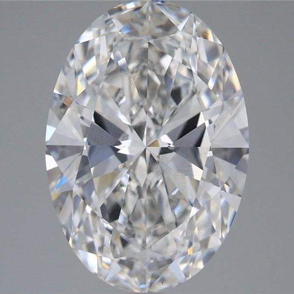 5.81 Carat Oval Cut Lab Grown Diamond VS2 F