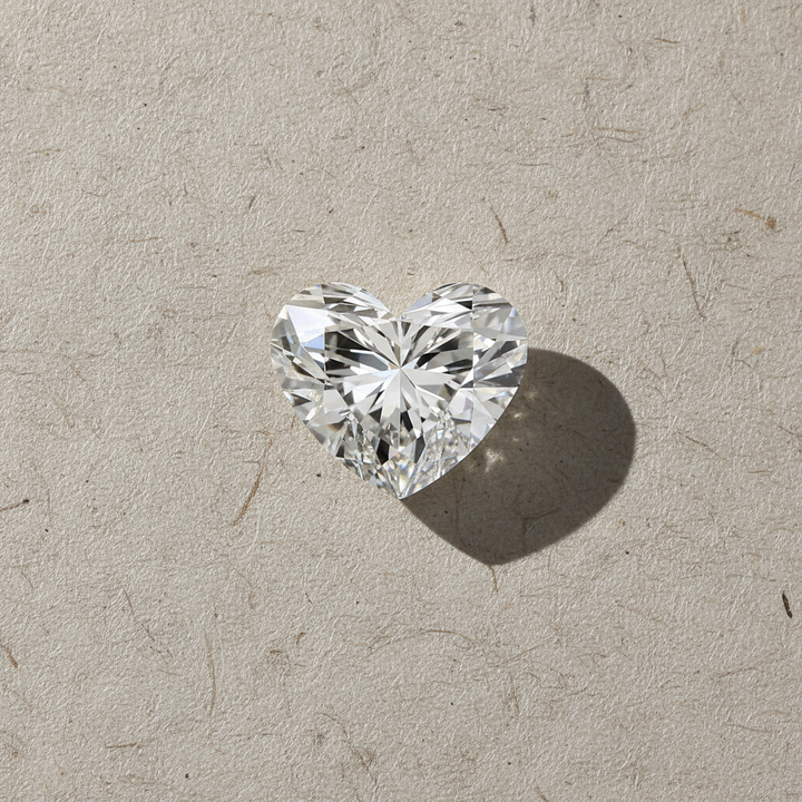 5.85 Carat Heart Cut Lab Grown Diamond VS2 F Color IGI Certified
