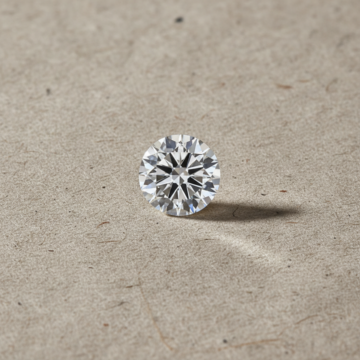 6.01 Carat Round Brilliant F VS1 Lab Grown Diamond Excellent Cut IGI Certified