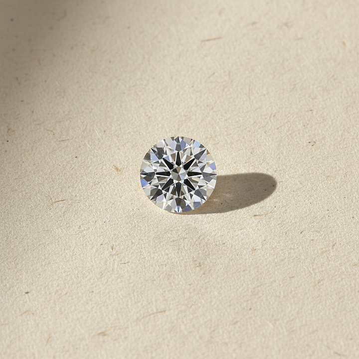 6.01 Carat Round Brilliant F VS1 Lab Grown Diamond Ideal Cut IGI Certified