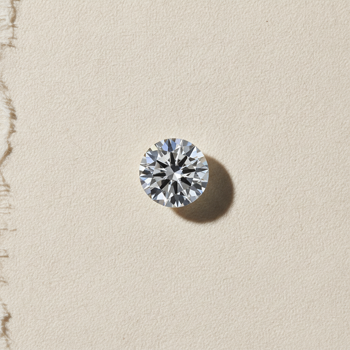 6.02 Carat Round Brilliant F VS2 Lab Grown Diamond Ideal Cut IGI Certified