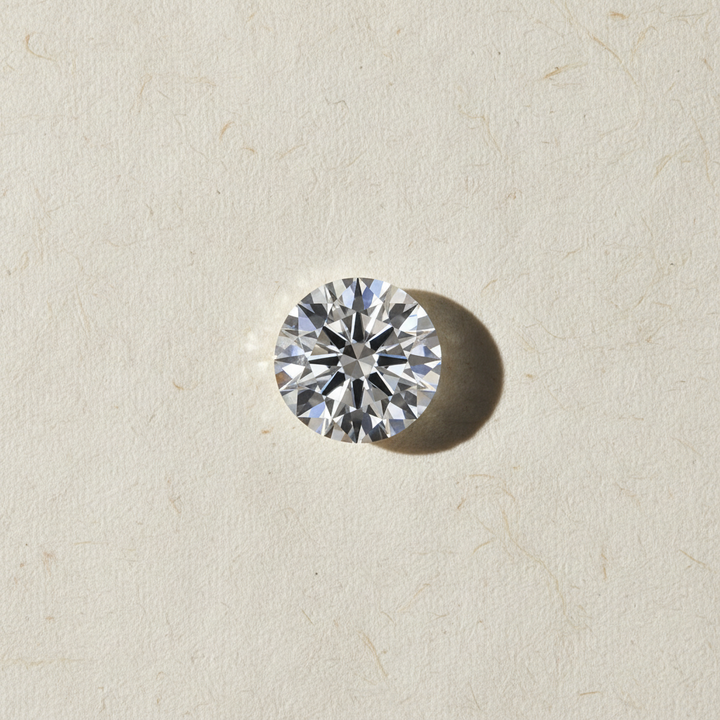 6.06 Carat Round Brilliant F VS2 Lab Grown Diamond Ideal Cut IGI Certified