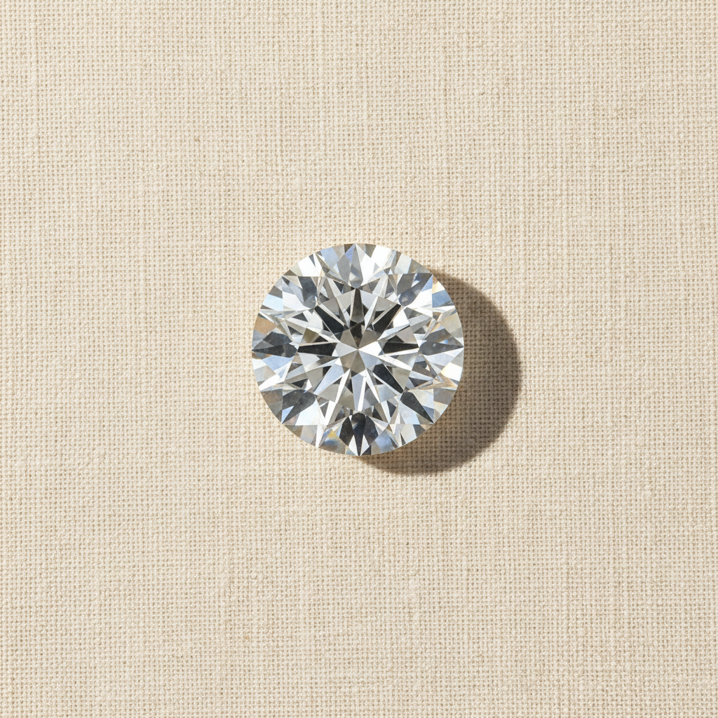 6.06 Carat Round Brilliant F VS2 Lab Grown Diamond Ideal Cut IGI Certified