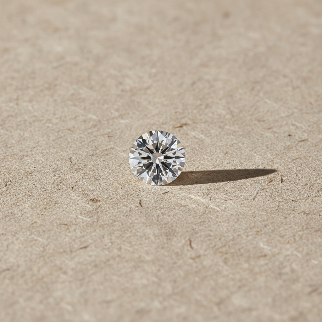 6.06 Carat Round Brilliant F VS2 Lab Grown Diamond Ideal Cut IGI Certified