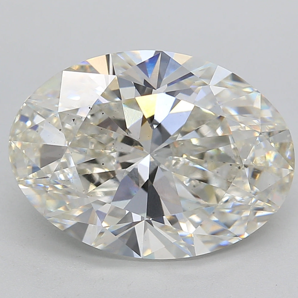 Diamant cultivé en laboratoire de taille ovale de 6,00 carats VS2 H