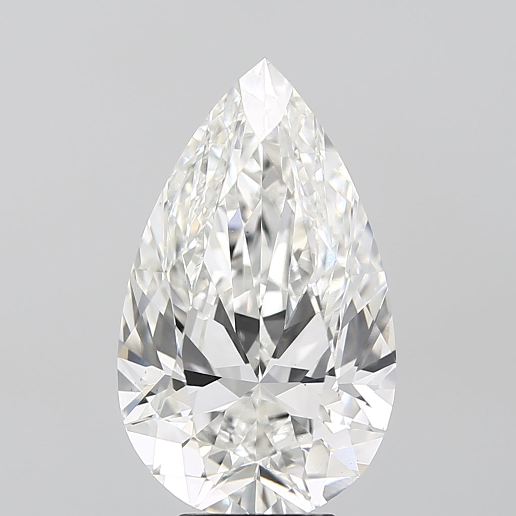 6.00 Carat Pear Cut Lab Grown Diamond VS1F